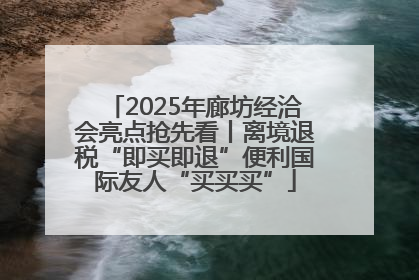 2025年廊坊经洽会亮点抢先看丨离境退税“即买即退”便利国际友人“买买买”