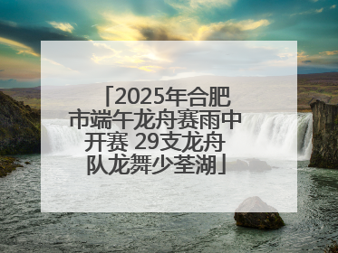 2025年合肥市端午龙舟赛雨中开赛 29支龙舟队龙舞少荃湖