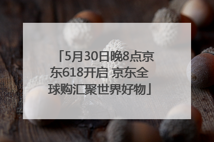 5月30日晚8点京东618开启 京东全球购汇聚世界好物