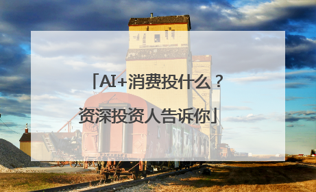 AI+消费投什么？资深投资人告诉你