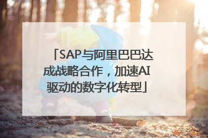 SAP与阿里巴巴达成战略合作，加速AI驱动的数字化转型